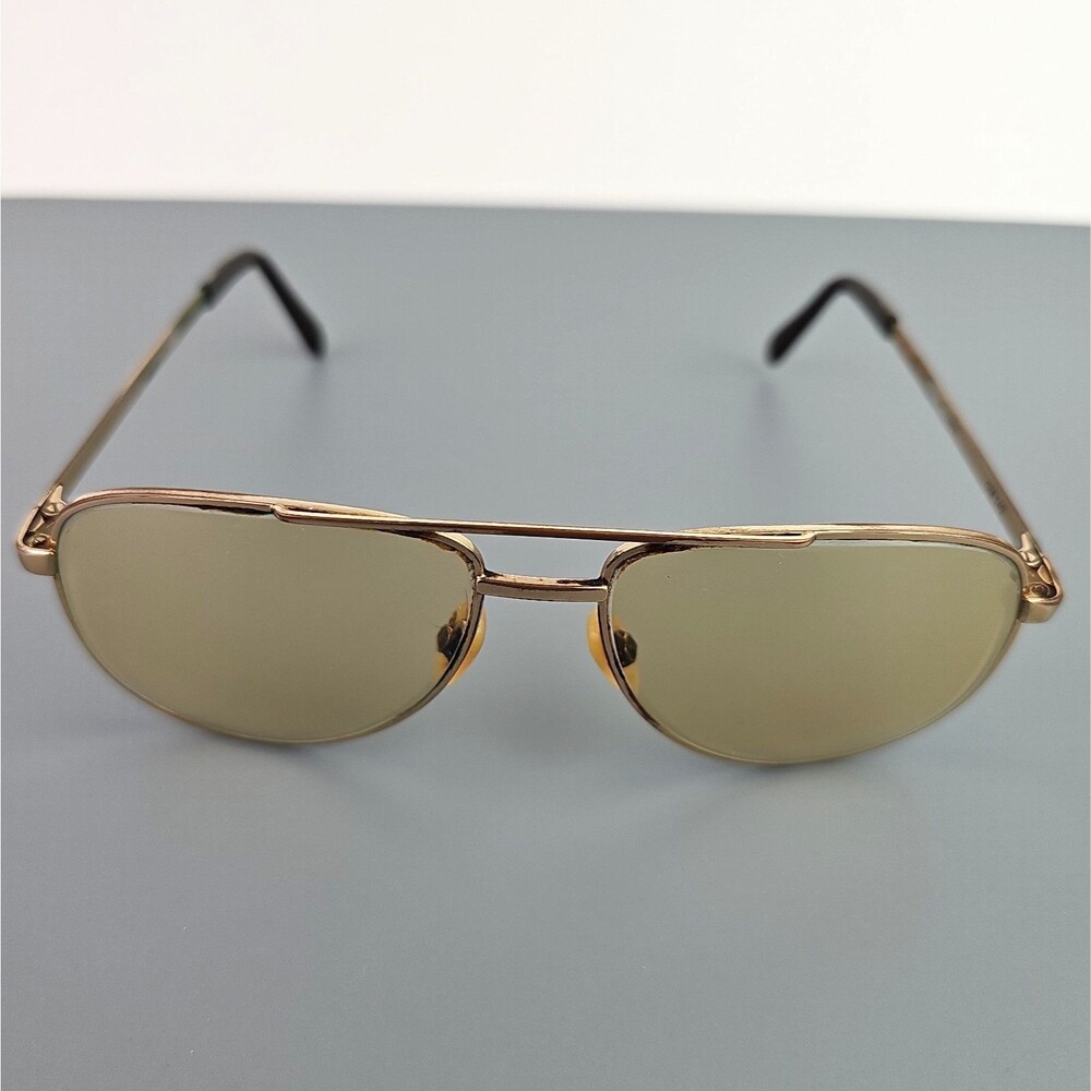 Vintage Rodenstock GM 140 Gold Tone Frame Name Larry Frames Only FRAMES ONLY